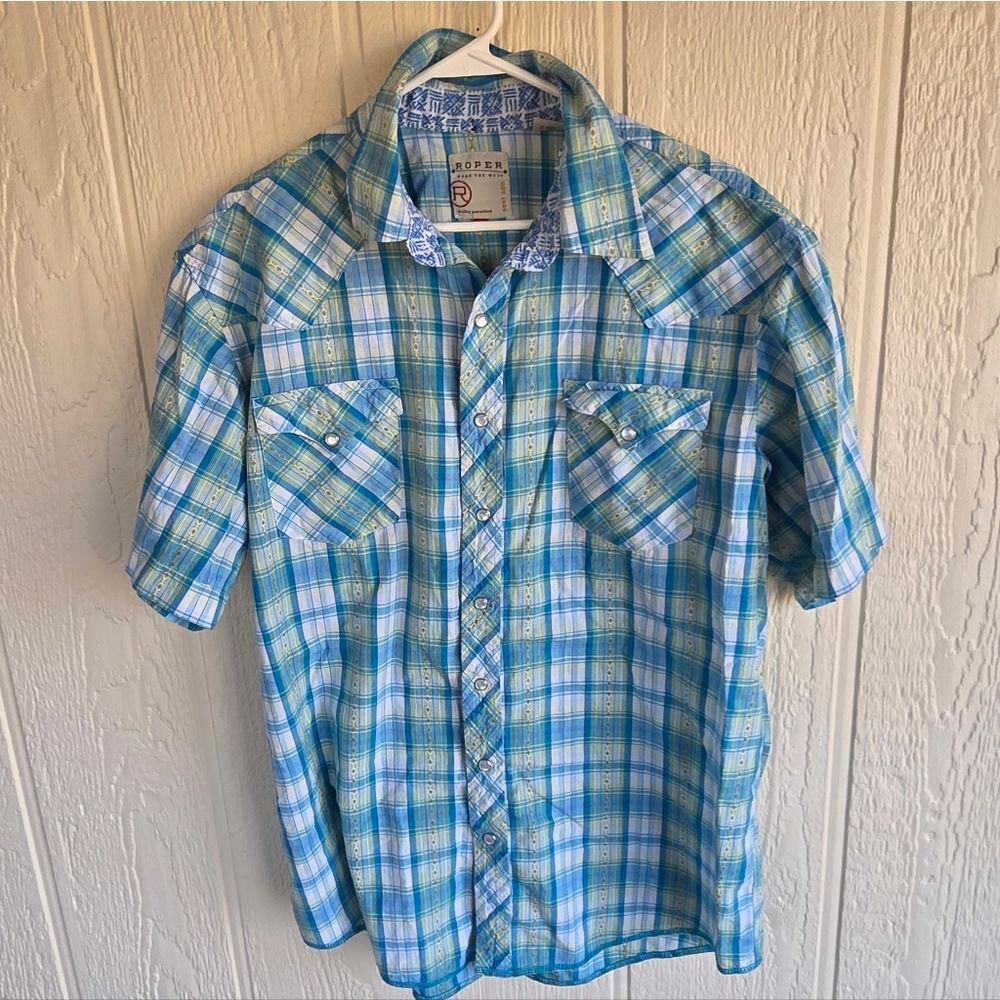 Roper Men's Peal Snap Western Shirt, Size XL